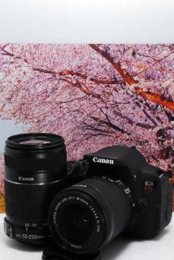 【全国対応】新品級シャッター数400回台CanoneosKiss x7i ダブルレンズセット