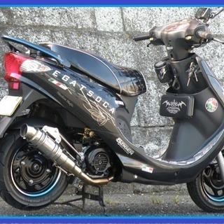 【御成約有難う御座いました。】☆Dio?MAX84kmワンオ-ナ-空冷4スト保32/12絶好調 SYM XPRO KAZE50改  低走行4726km消耗品もたっぷりで早いメットインスクーターです！の画像