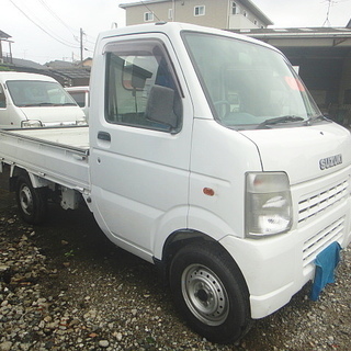 軽トラック４WD　スズキキャリー三方開　走行35千K　車検期間長...