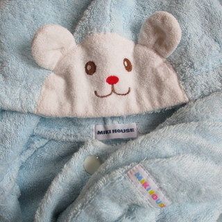 子供用品　ミキハウス　バスローブ　の画像