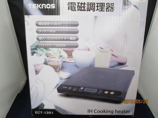 テクノス　電磁調理器　ECT-1201