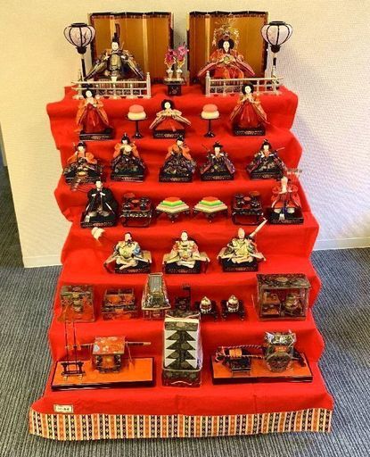 JM3773)★大幅お値下げ★人形の秀月 お雛様 雛人形 7段 1点 89×95×厚さ95cm 【取りに来られる方限定】