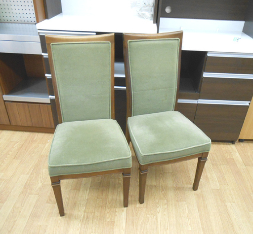 maruni/マルニ ダイニングチェア 2脚 セット 地中海 カンヌチェア クラシック家具 ファブリック 椅子 イス いす ☆ PayPay(ペイペイ)決済可能 ☆ 札幌市 清田区 平岡