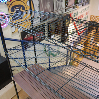 収納家具 HOME ERECTA/ホームエレクタ 5段 メタルラック ウッド 