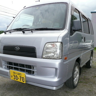 サンバーバン ４ＷＤ　ＡＴ　走行距離３．６万ｋｍ　４ナンバー　キーレス