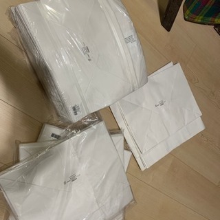 紙袋 白 引出物 フラワーアレンジメントなどに♥ 結婚式 節約の画像
