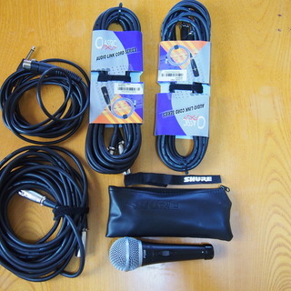 SHURE ダイナミックマイク PG58 シュアー 中古美品 お...