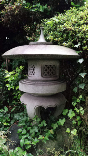 《姫路》石灯籠☆丸雪見灯篭☆w770mm xd770mm xh980mm