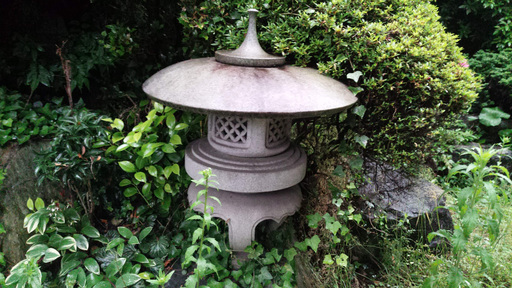 《姫路》石灯籠☆丸雪見灯篭☆w770mm xd770mm xh980mm