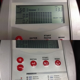 f190529-003Z PULSE フィットネスバイク エアロバイク  エアロバイク サイクルマシン 乾電池式 ダイエット 運動 動作確認済みの画像