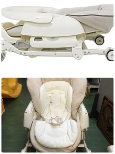美品 コンビ ベビーステーション　CP　ハイローチェア　ベージュ【smtb-m】