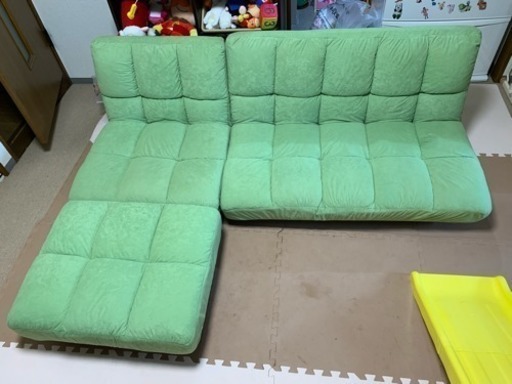 ローソファー  オットマン付き