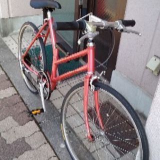 ビンテージ]BRIDGESTONE グランテック24吋 折り畳み自転車 7speed/レッド系