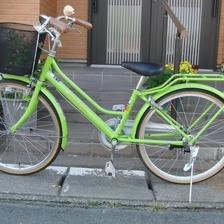中古自転車 　丸石２2インチ　女の子用　ＬＥＤライト　馬蹄カギ付...