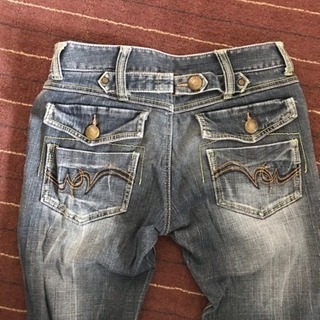 フレアウォッシュオーバーダイGパン☆ジーンズズボン☆パンツ☆メンズ70Мの画像