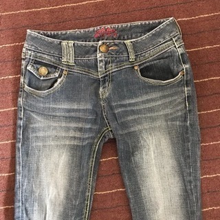 フレアウォッシュオーバーダイGパン☆ジーンズズボン☆パンツ☆メンズ70Мの画像