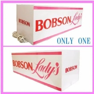 BOBSON Ladys 看板 置型 レア 電気つきます デニム...