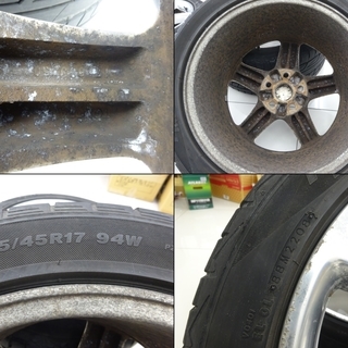 00018 トヨタ アリスト JZS160 純正17インチアルミホイール ４本の画像