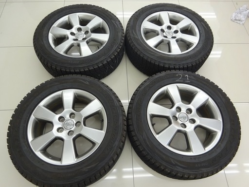 00021 トヨタ ハリアー ACU30W 純正アルミホイール＋スタッドレス ４本