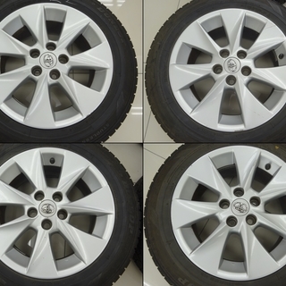 00022 トヨタ純正 17インチ アルミホイール＋スタッドレス ４本の画像