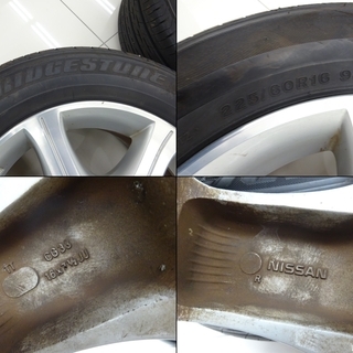 00032 日産 シーマ GF50 純正アルミホイール＋サマータイヤ ４本の画像