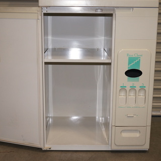 ★在庫処分セール★　【ライスチェスト】　米櫃　fine kitchen　ファインキッチン　レンジ台　炊飯器台　ＷＨ　ホワイトの画像