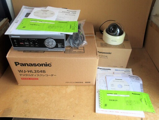 ☆パナソニック Panasonic WV-CF314L WJ-HL204B カラービデオカメラ&デジタルディスクレコーダー◆防犯カメラ(監視カメラ)セット