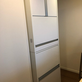 隠せるカップボード大型レンジ対応