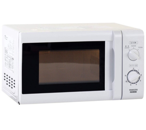 新品 送料無料 山善 電子レンジ 17L (東日本 50Hz専用) MRB-207(W)5