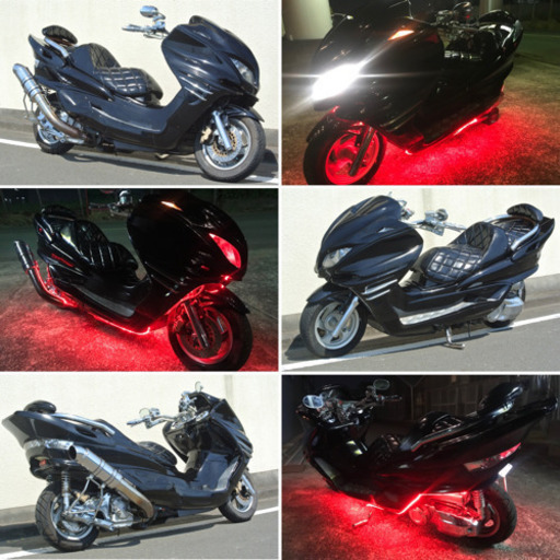 【YAMAHA マジェスティ】スピーカー、アンプ新品！！ハロゲンヘッドライト！！