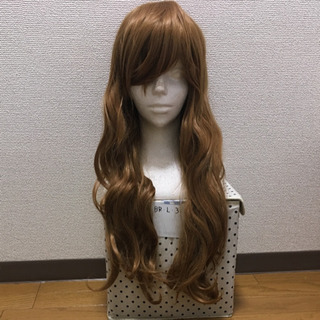 ロングカールライトブラウンフルウィッグ brl3の画像