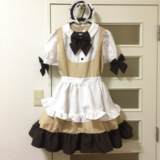 カフェメイド服 ベージュ