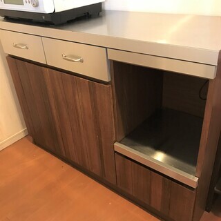 ウニコunicoキッチンカウンター　引き出し　食器棚　