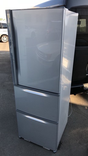 東芝　3ドア冷蔵庫　シルバー　　375L