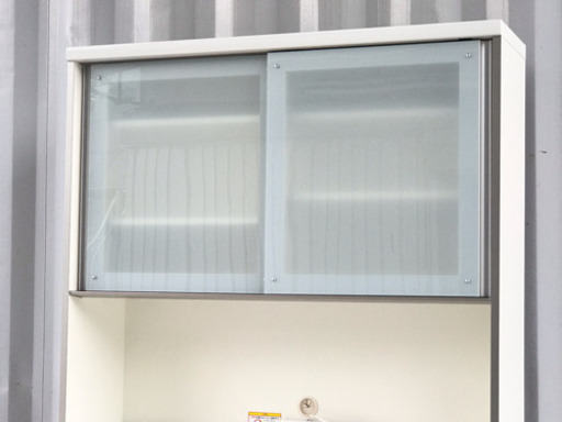 美品！パモウナ★レンジボード★ソフトクローズ★カカオチェリー★キッチンボード/食器棚/ダイニングボード◇RS-0200