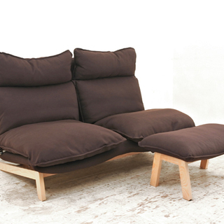 取引中】無印良品 ハイバックリクライニングソファ 2シーター