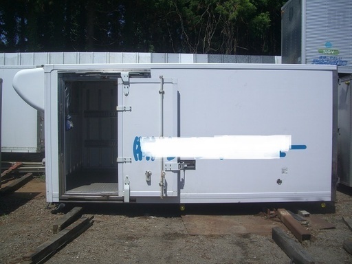 ♪千BE72♪物置♪コンテナ♪スライドドア付♪鍵付♪美品♪アルミ冷蔵箱♪