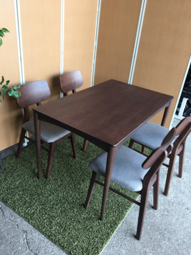 ☆モデルルーム☆展示品☆ダイニングセット☆ウォルナット☆未使用、美品