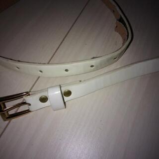 白細いベルト夏用の画像