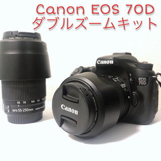 値下げしました！【おまけ付き】 Canon EOS 70D ダブルズームキット