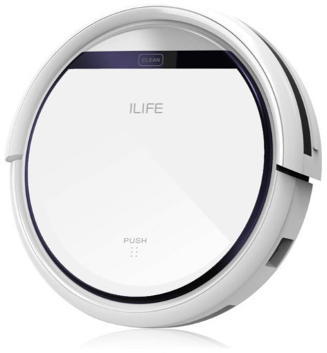 新品 送料無料 ILIFE V3s Pro ロボット掃除機 ペットの毛に効果的 自動充電静音＆強力吸引落下防止と衝突防止 丸型 ホワイト