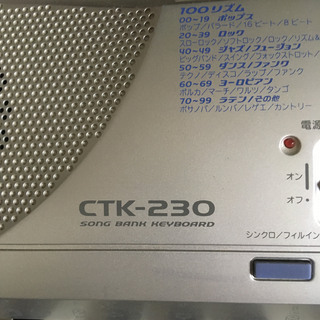 カシオキーボード CTK-230 CASIO の画像