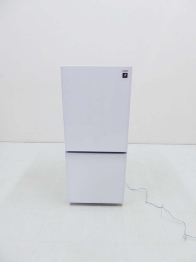 動作保証 美品 SHARP シャープ ガラストップ プラズマクラスター 冷蔵庫 SJ-GD14C-W 137L 2016年製