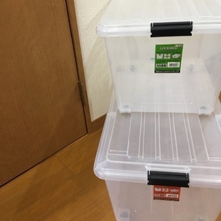 差し上げます★衣装ケース、プラスチック収納ケース 大の画像