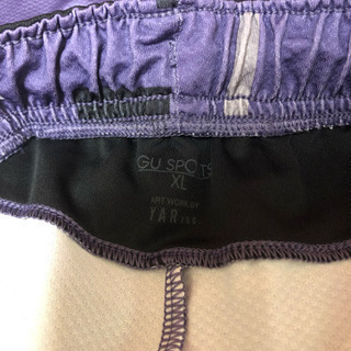 GU SPORTS ハーフパンツ 紫の画像