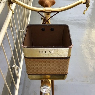 超貴重！シルエットセリーヌ CELINE ブリヂストン 限定30台 古畑任三郎 使用モデル 24Kメッキ レザー シティーサイクル 自転車 1984年 当時30万円 珍品 ヴィンテージ 激レア 中古の画像