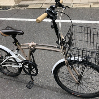 タイヤ新品、美品！24インチ折り畳み 7段変速