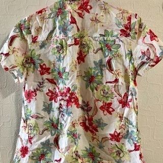 状態良好◎花柄シャツM pink adobe ➕の画像