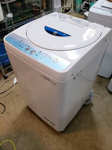 Ａ1741　分解清済み！　シャープ　2012年　全自動洗濯機　5.5ｋｇ　穴無しドラム！