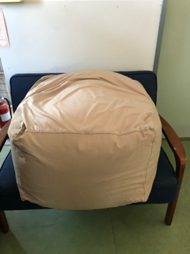 ●使用回数少 MUJI 無印良品 体にフィットするソファ ビーズソファ